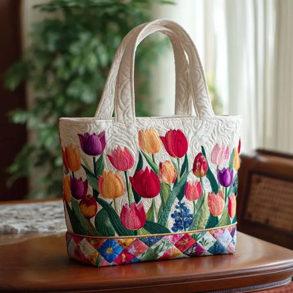 Sac vintage "Tulipes du Jardin" — Printemps