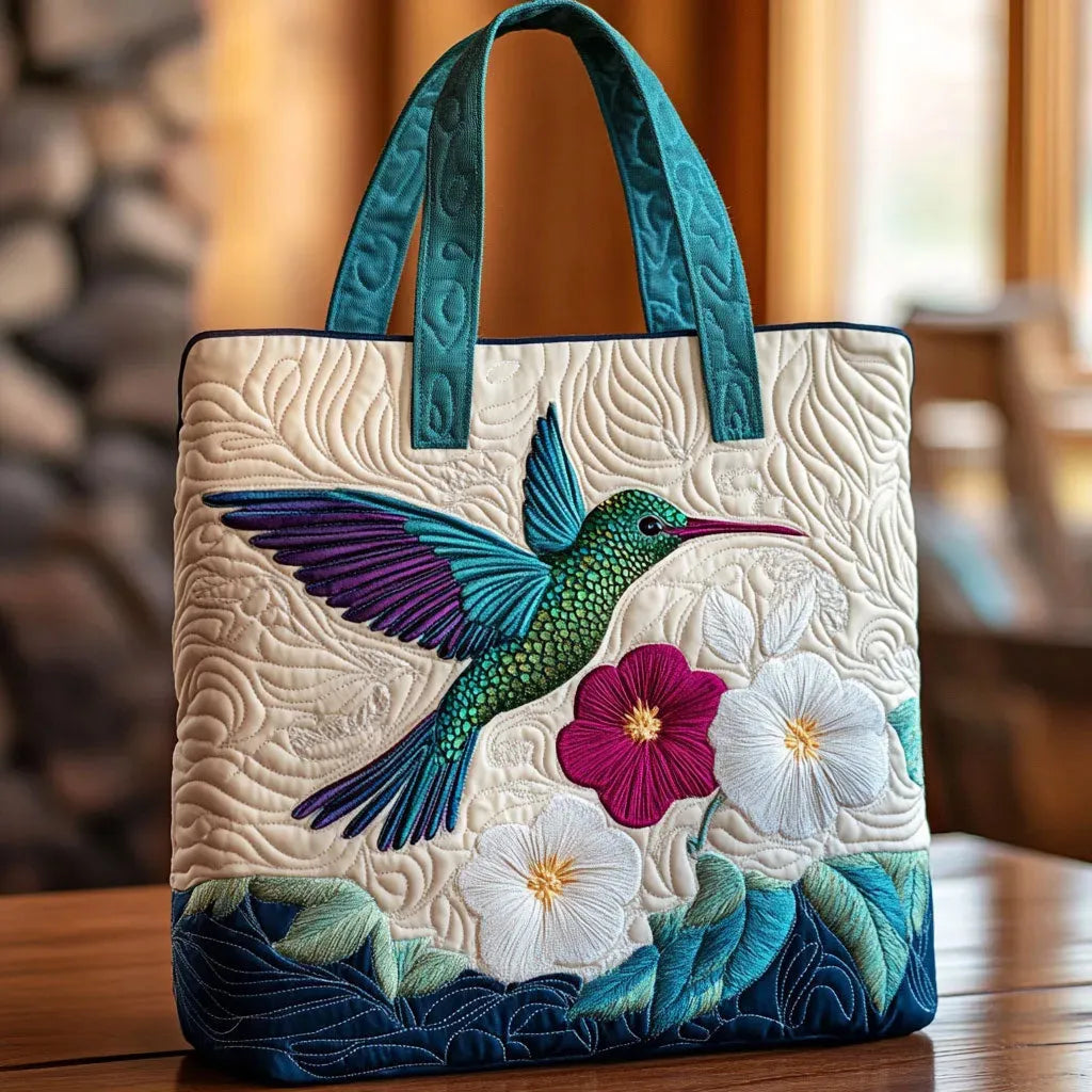 Sac Vintage "Colibri et Hibiscus" — Tropical