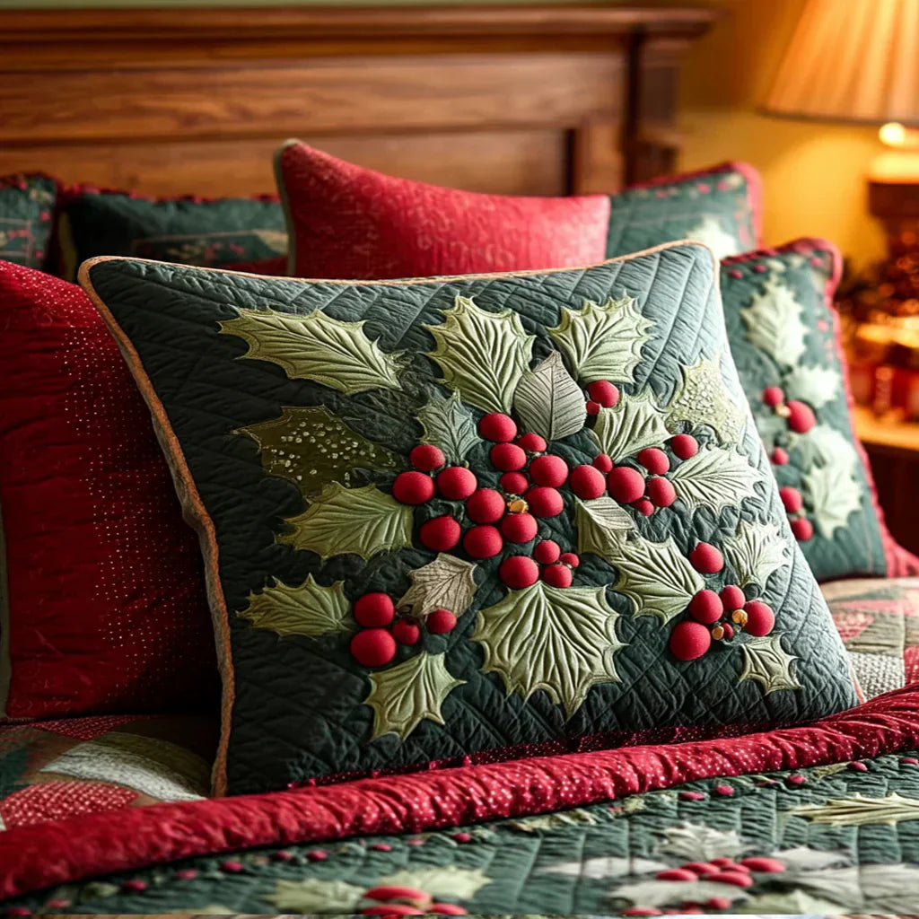 Kussenhoes met quilt - Mispel