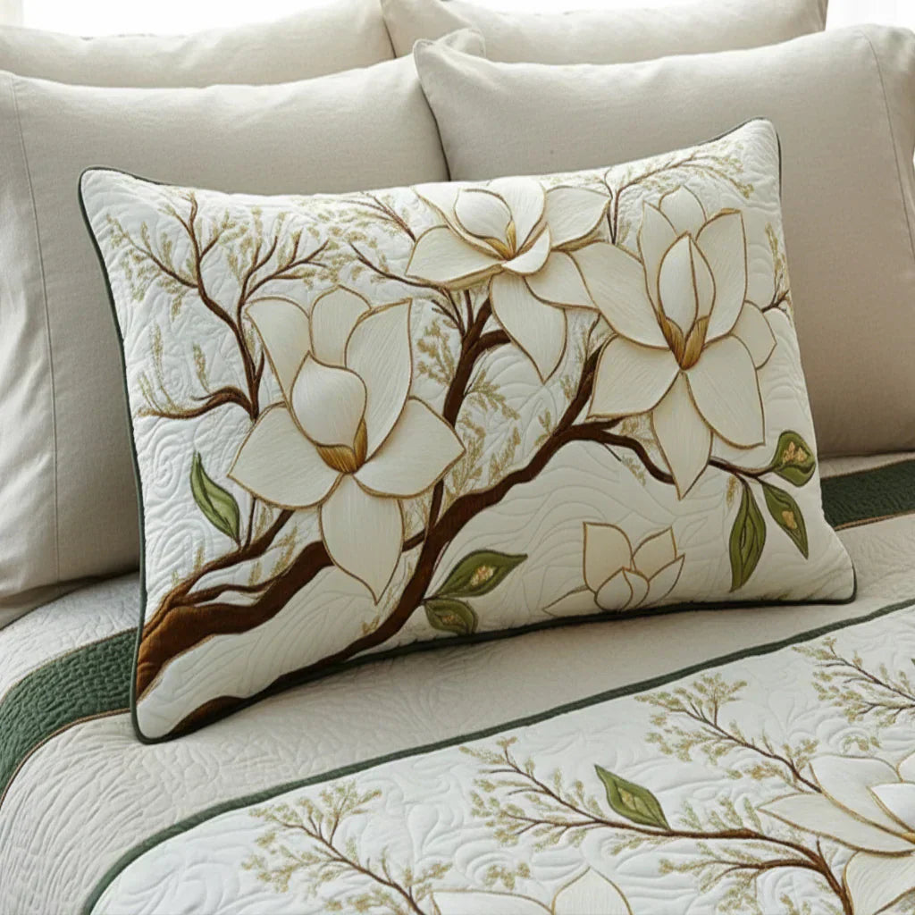 Kussenhoes met vulling - Magnolia Bloem