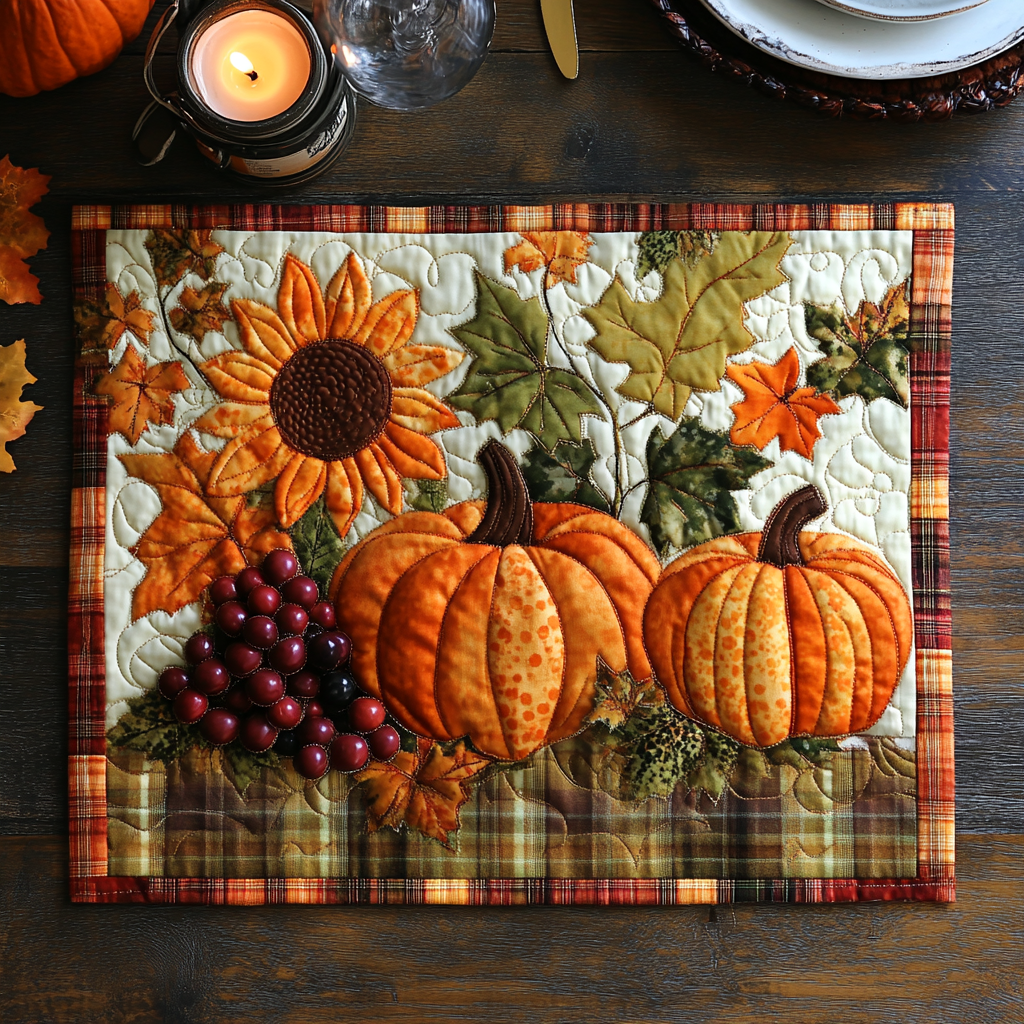 Gequilte Tafelmat Pumpkin Parade NCU0DV7268