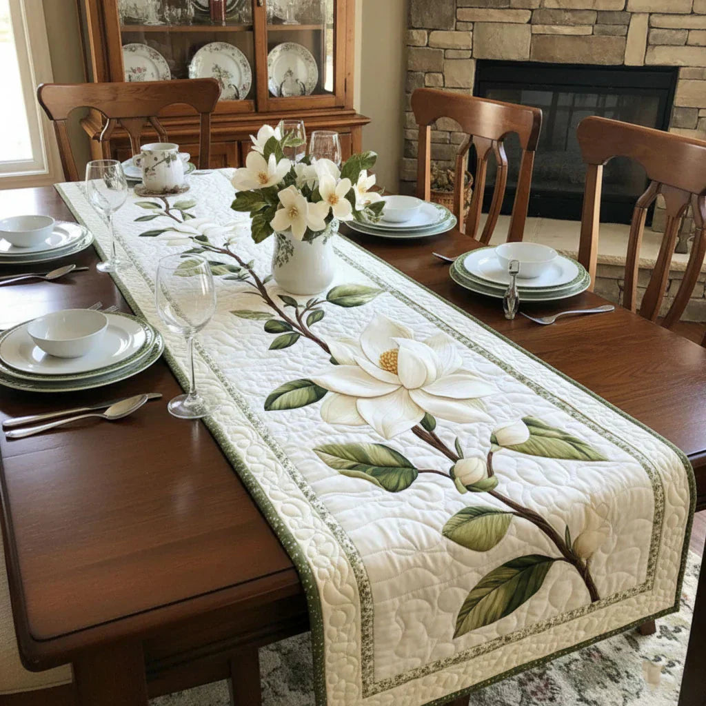 Nappe matelassée - Magnolia rustique