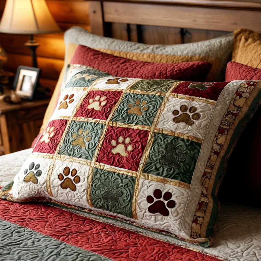 Kussenhoes met quilt - Scharlaken poten