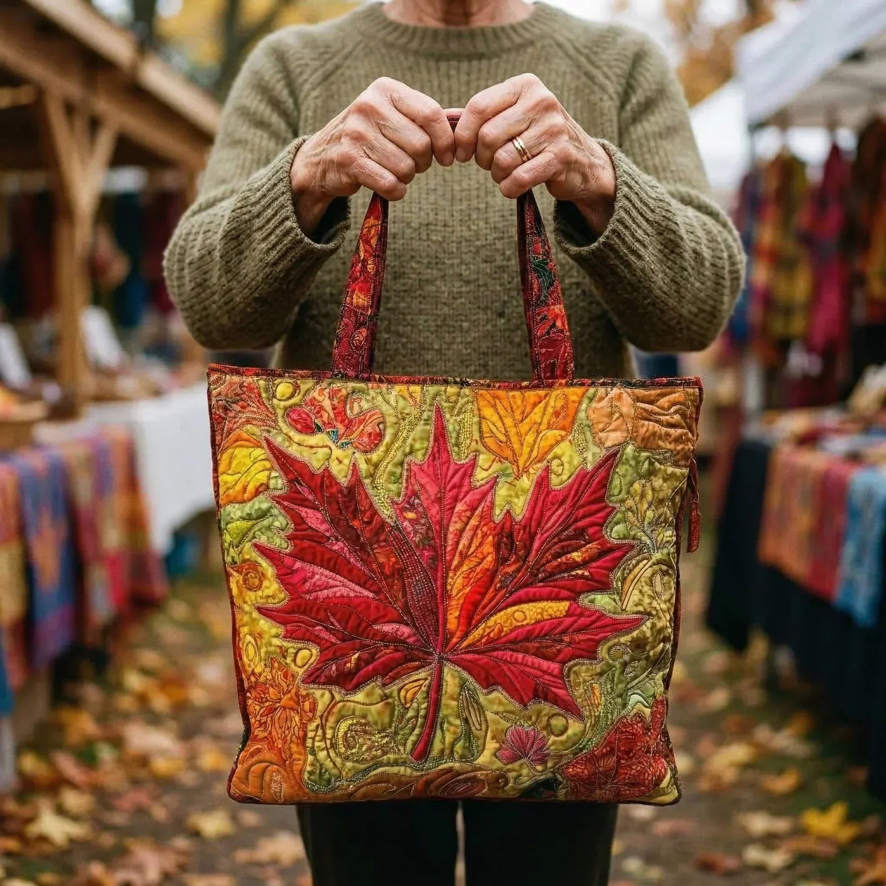 Vintage Tas "Esdoornblad" — Herfst