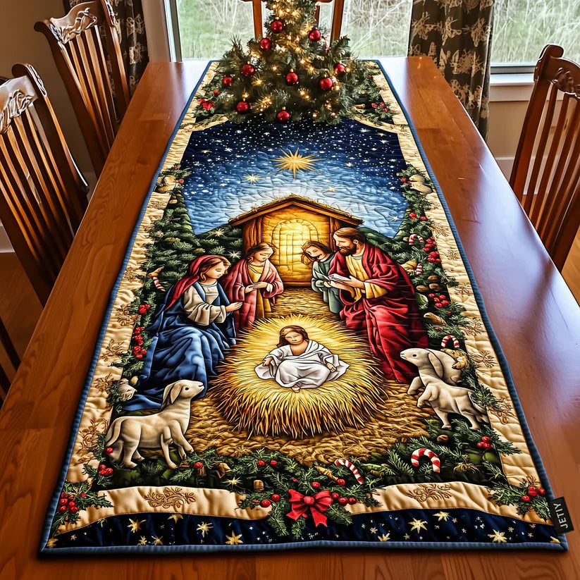 Gequilt Tafelkleed - Ster van Bethlehem