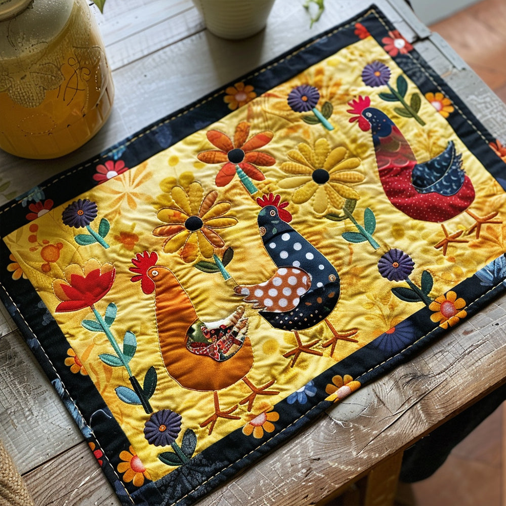 Gequilt Placemat met Kip NCU0VT02