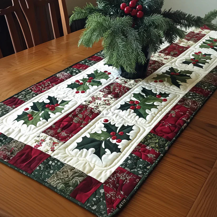 Gequilte tafelkleed - Feestelijke klokken