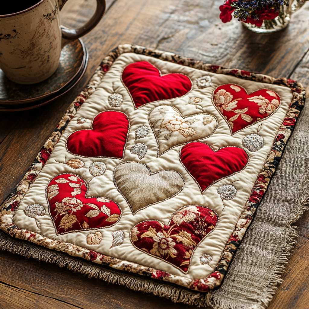 Gequilte Placemat Loving Layers NCU0DV2813