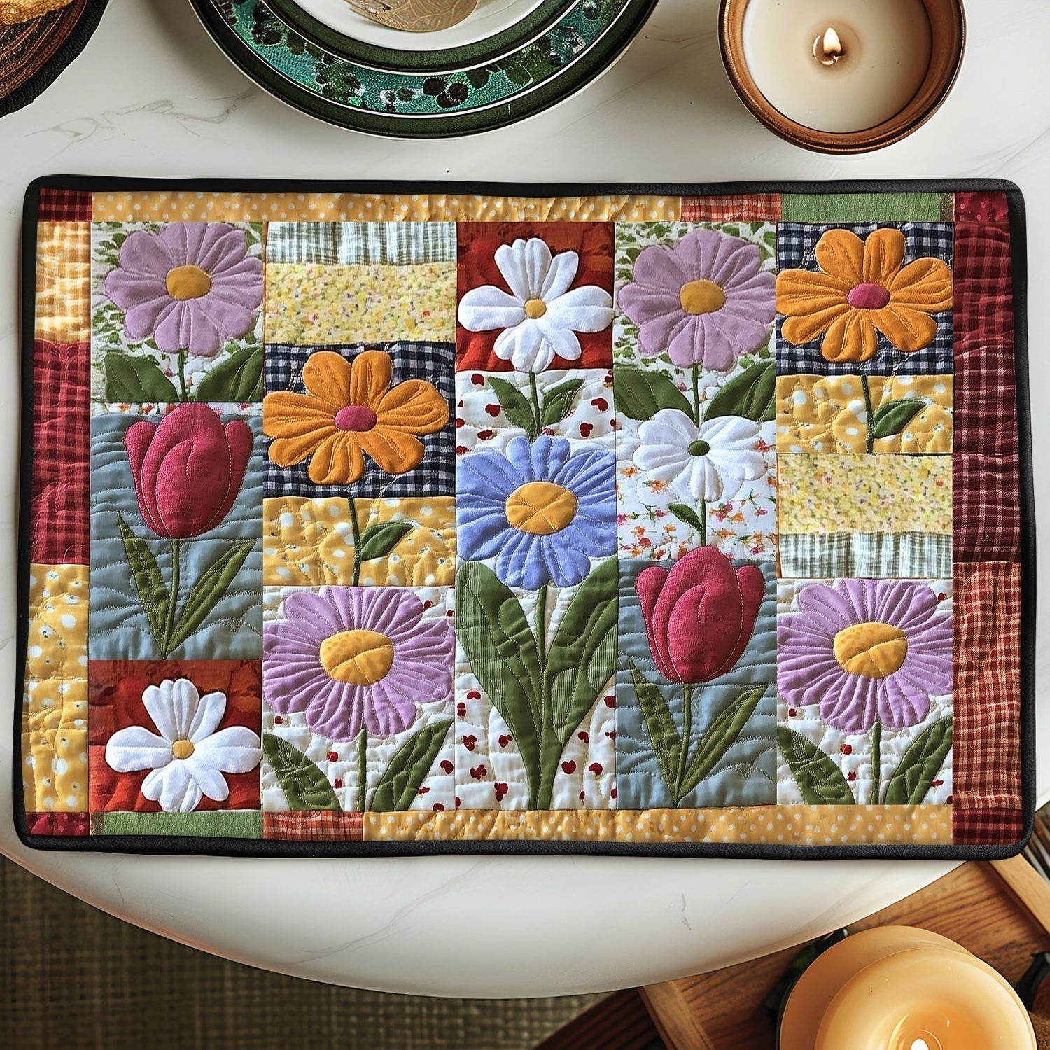 Quilted Petal Path Tafelkleed NCU0VH3898