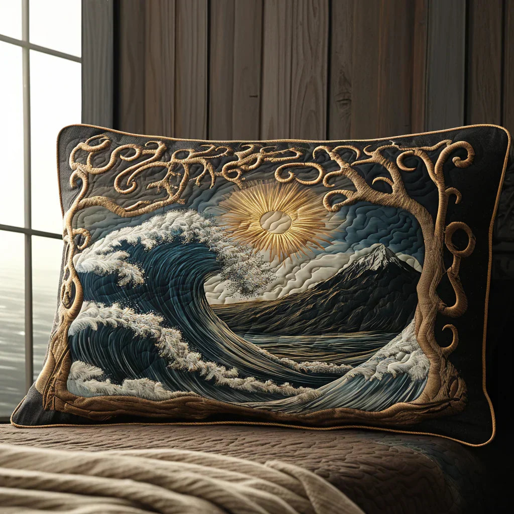 Kussenhoes met quilt - Ocean Waves