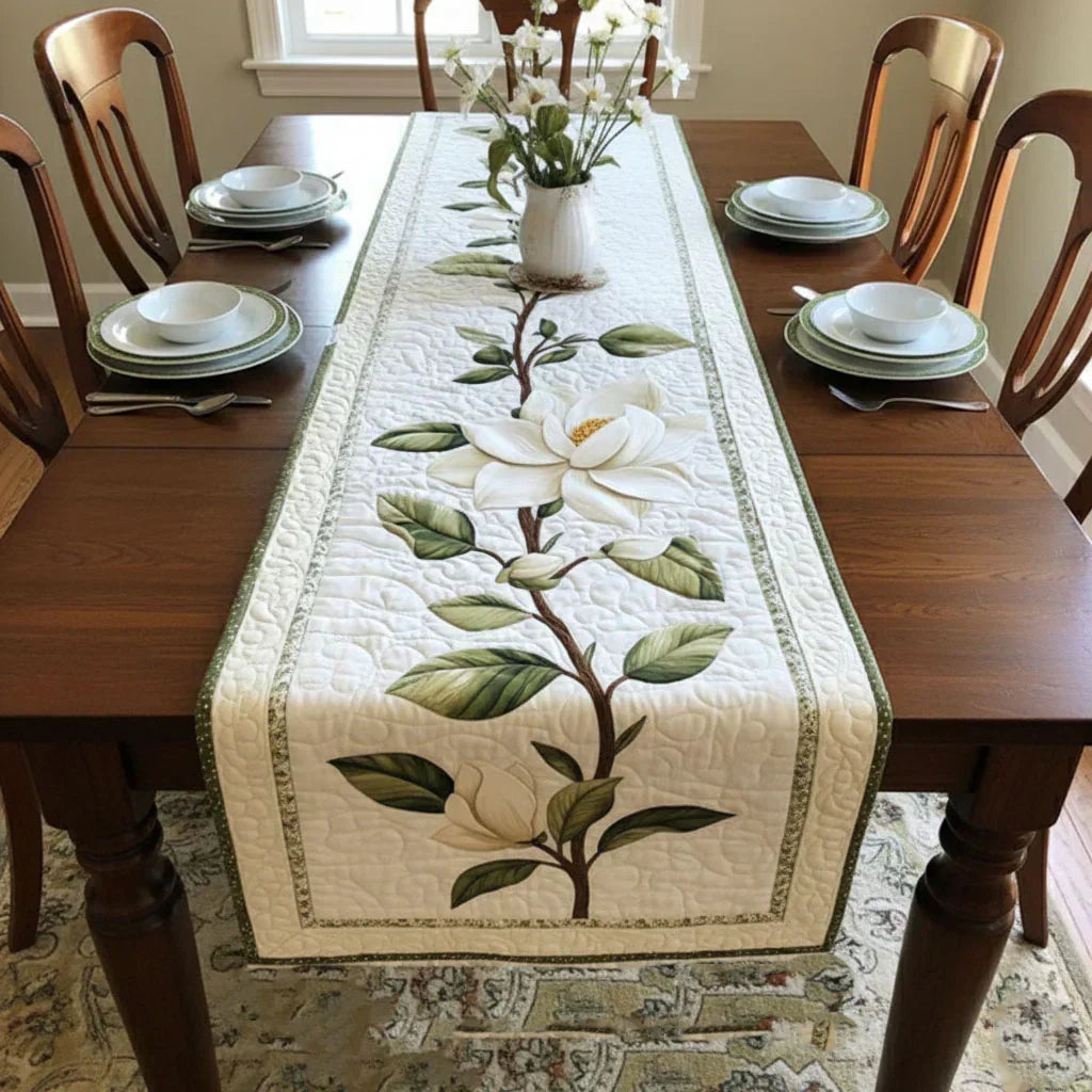 Quilted Tafelkleed - Rustieke Magnolia