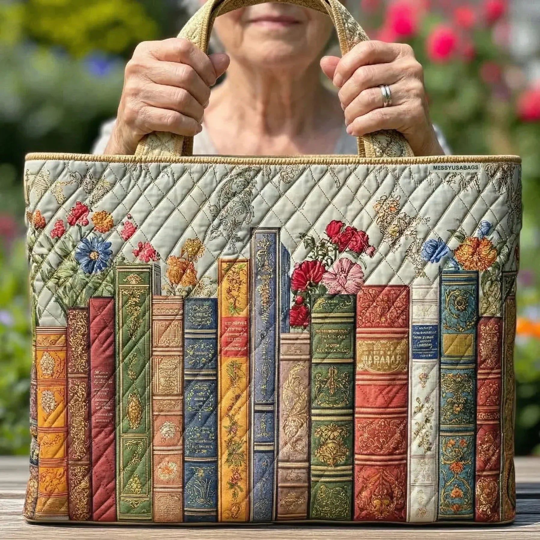 Vintage Tas "Boekenplank" — Literair